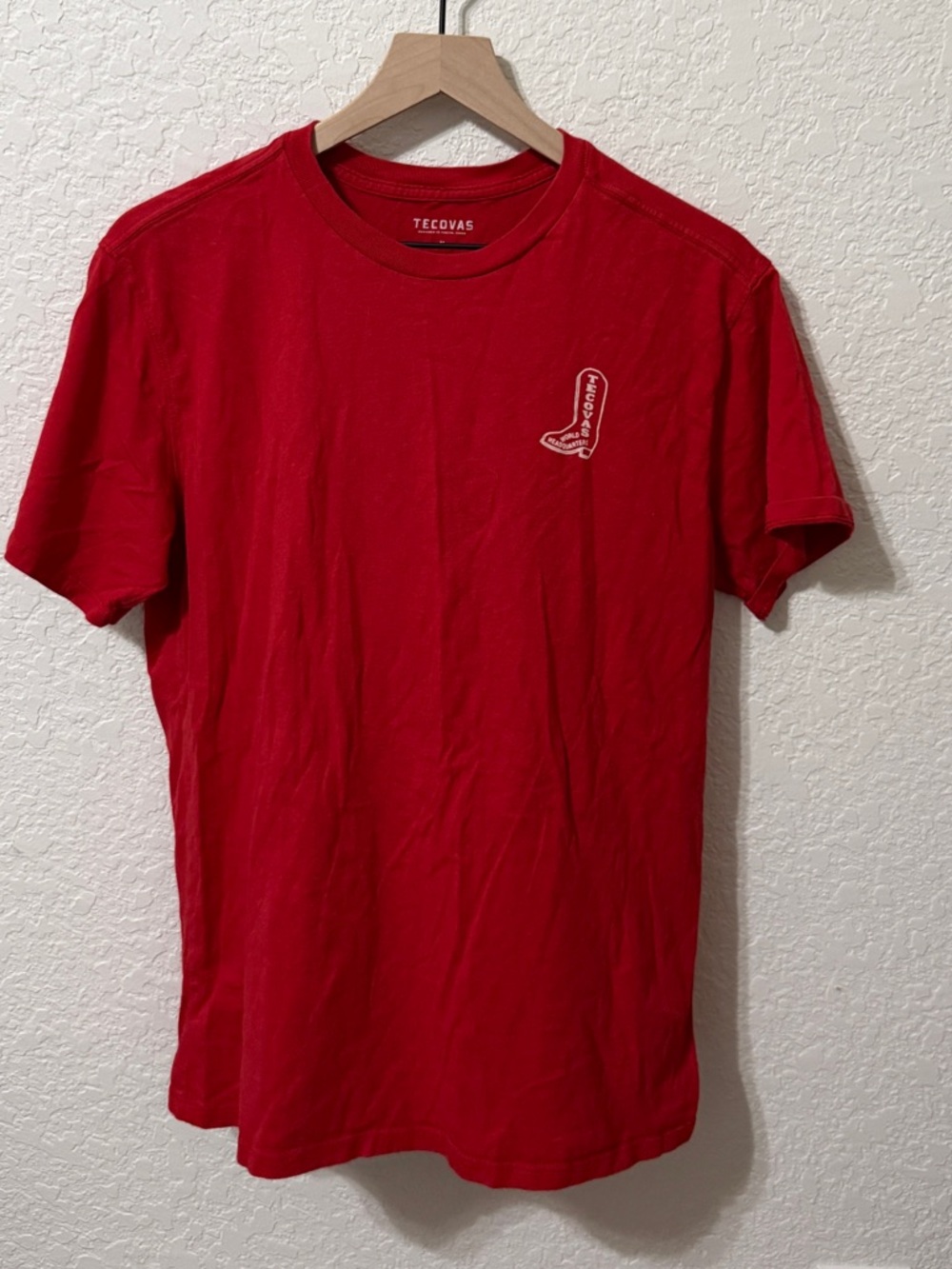 Tecovas Bright Red Short Sleeve Logo Tee